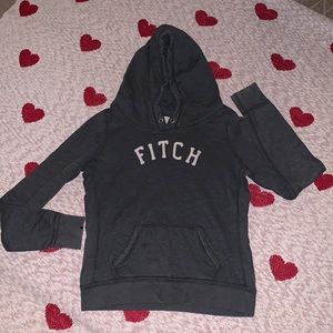 Gray Abercrombie & Fitch pullover hoodie